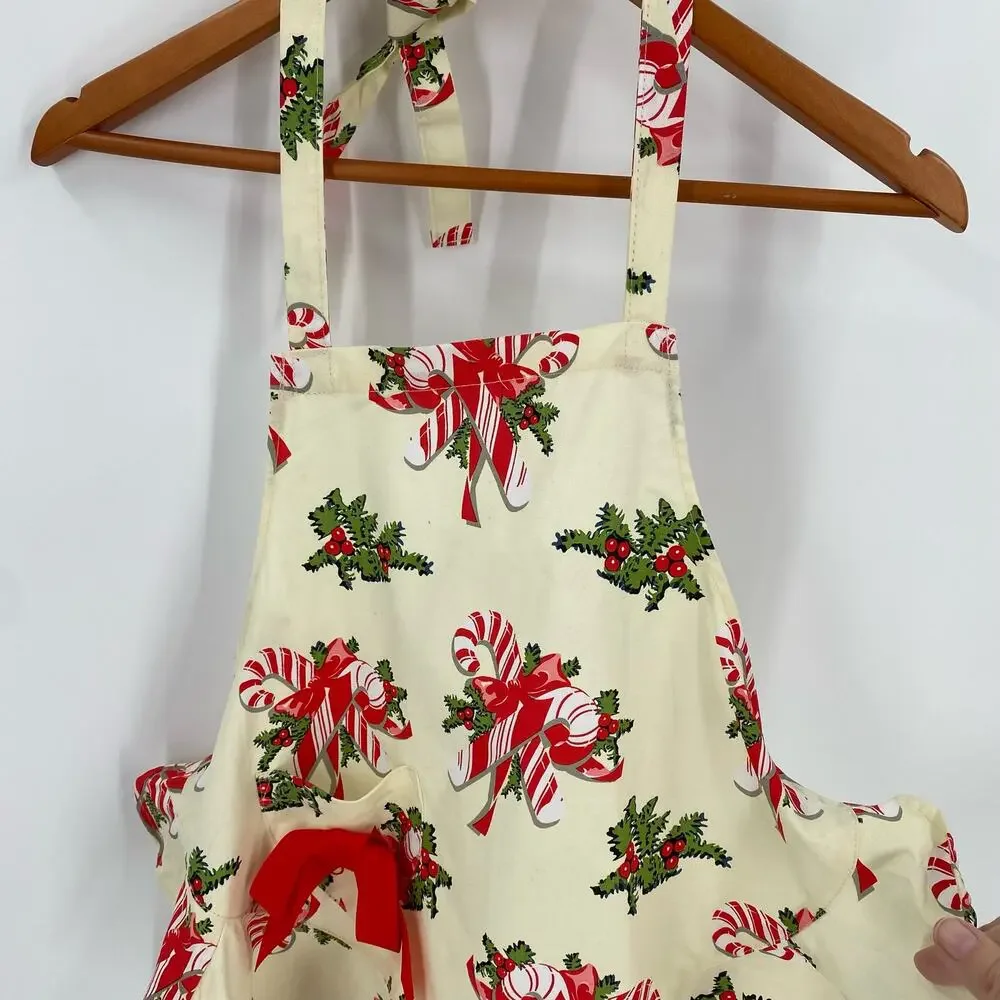 Child’s Christmas Jessie Steele Josephine apron candy canes (2 available)